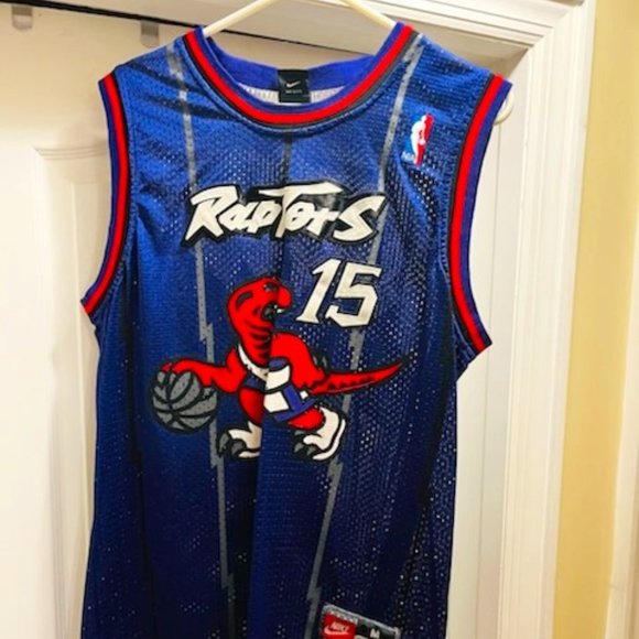 Toronto Raptors Vince Carter Basketball Jersey #15 Nike Men's Medium Vintage - Picture 1 of 5